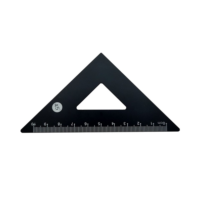 Accod Aluminum Alloy Ruler Set Math Ruler Geometry Tool Set