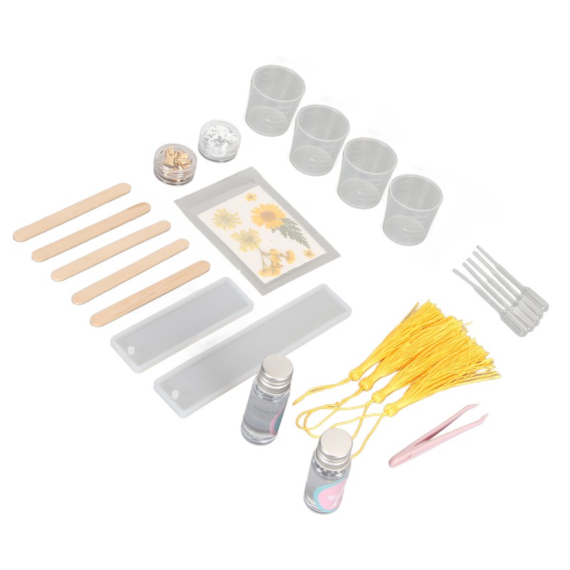 Bookmark Resin Molds Tear Resistant Reusable Bookmark Mold Tassels Kit
