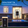 Aigostar waterproof portable wireless bell set, doorbell kit, LED flashing,