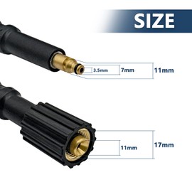 DERASL 6 m Replacement Hose for Nilfisk Pressure Washer - Compatible with Models C 100.5-5, C 100.5-6, C 105.5-5, C 135.1-8, C 135.1-8i