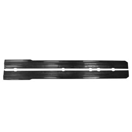 IKON MOTORSPORTS, Side Skirts Extention Compatible with 1999-2004 Ford Mustang, MDA Style Polyurethane Urethane PU Unpainted Black Rocker Panel Splitter Side Underbody Spoiler