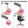 Office Chair Wheels - Set of 5 Rollerblade-Style Casters, Smooth