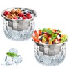ZENFUN 2 Pack 20 Oz Chilled Dip Bowl with Acrylic