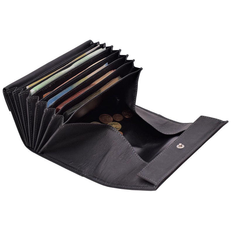 Menzo Real Leather Waiter's Wallet, Waiter's Bag, Waiter's Bag, black