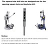 Square Hole Mortise Chisel Drill Bit Tools, HSS Woodworking Hole