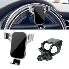 LUNQIN Car Phone Holder for 2014-2021 Mini F54 F55 F56 F57 F60 [2017-2021 F-Series Clubman/Convertible/Hardtop 2 & 4 Door]and 2014-2016 Cooper and 2017-2020 Countryman Auto Accessories Cellphone Mount