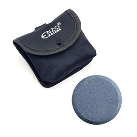 ENZO ENGLAND Axe Sharpening Tool Set with Best Honing Oil Two Sided Puck Stone Ideal for All Blades, Sharpening Stones & Sharpening Systems (Black)