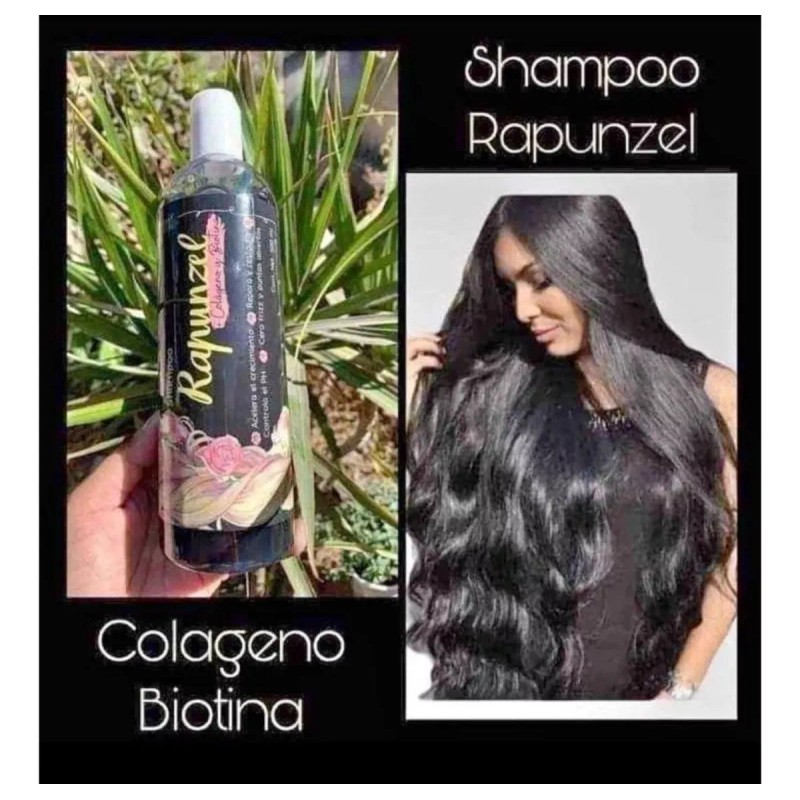 DAS Shampoo Rapunzel Colágeno Y Biotina Crecimiento Restaura