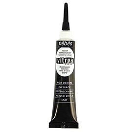 Pebeo glass water-based acrylic paint Vitorea 160 out liner NO.66 Black