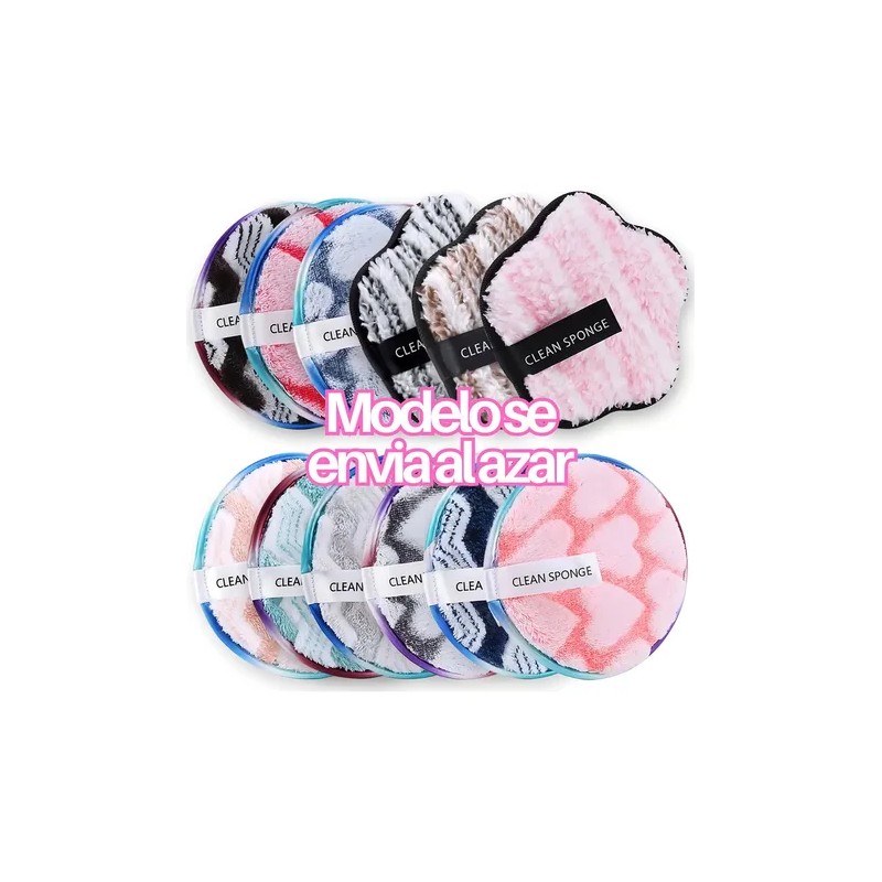 2pz Esponja Limpieza Facial Almohadilla Desmaquillante F