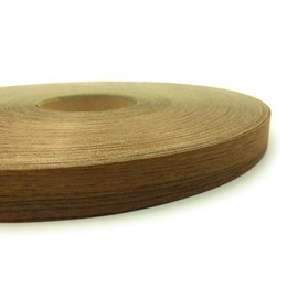 Edge Supply Teak 7/8” X 250' Roll of Plywood Edge Banding – Pre-glued Real Wood Veneer Edging – Flexible Veneer Edging – Easy Application Iron-on Edge Banding for Furniture Restoration – Made in USA
