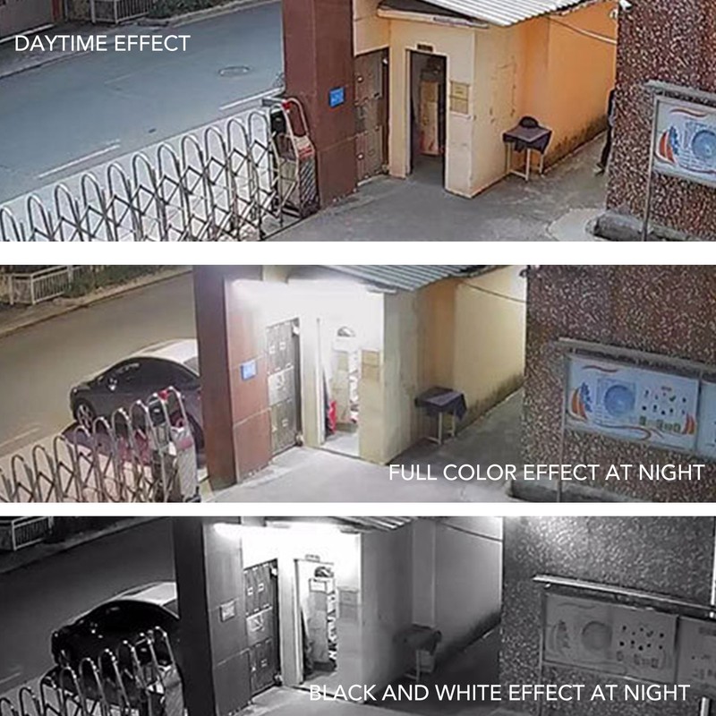 Wireless Webcam Dual Light 3MP IP66 360 Degree Rotation Wall