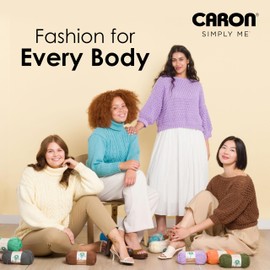 Caron Simply ME Olive Quartz Yarn - 2 Pack of 200g/7 oz - 62% Acrylic 20% Nylon 18% Wool - #5 Bulky - 246 Yards - Knitting/Crochet