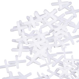 Pack of 500 Tile Crosses, 3 mm White Tile Crosses, Plastic Joint Crosses, Tile Spacers, Tile Laying Aid, Joint Cross for Precise Positioning for Wall, Floor Tiles