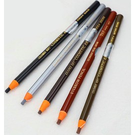 Waterproof and Durable Eyebrow Liner 5 Pieces Pull Cord Peel-Off Eyebrow Pencil Tattoo
