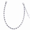 Unisex Cross Pendant Wallet Chain Pants Chain Cross Rivet Chain