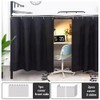 Gxi Black Blackout Bottom Bunk Bed Curtain Privacy Canopy Single
