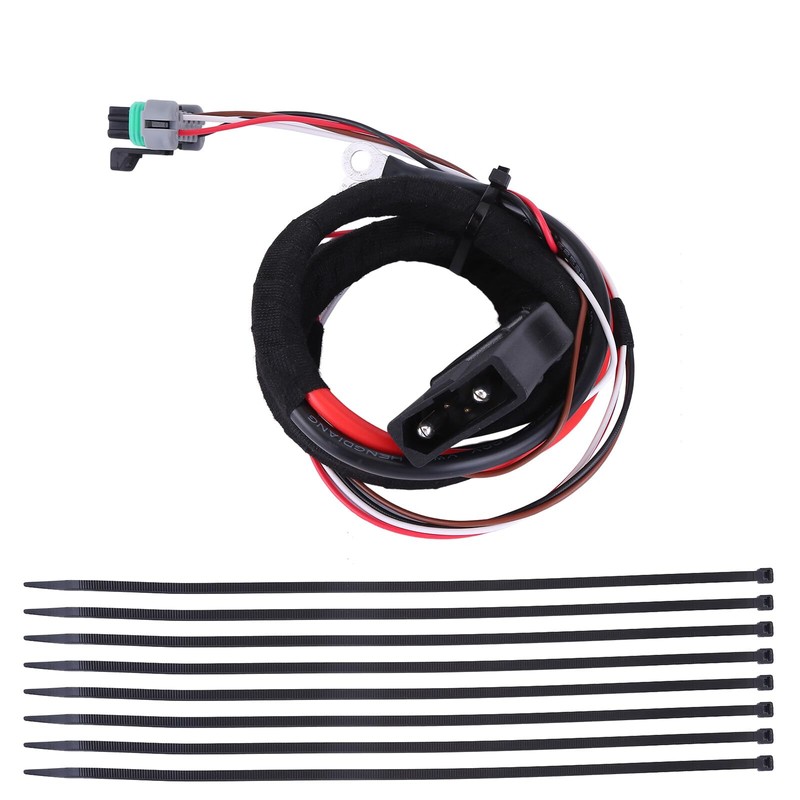 Slakerbe Truck & Plow Side Battery Cable Wiring Harness Set,