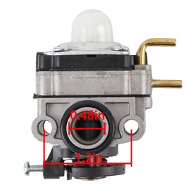 MOTOALL 753-06258A 75306258A Carburetor Carb with Air Filter Primer Bulb for 753-06258 Ryobi RY252CS RY253SS RY251PH RY254BC 2 Cycle 25cc Gas String Trimmer Replace # 75306258A