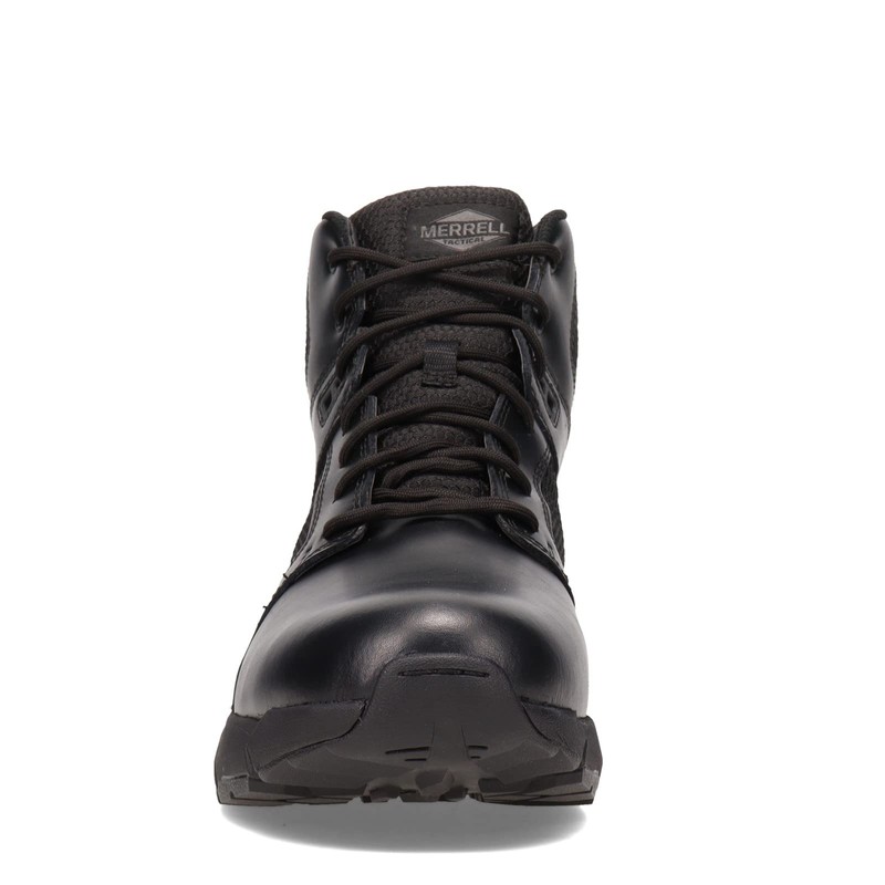 Merrell Men's Fullbench Tactical Mid Waterproof Military Boot, Black, 11.5