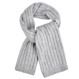 MissShorthair Cashmere Winter Scarf for Men and Women,Light Gray