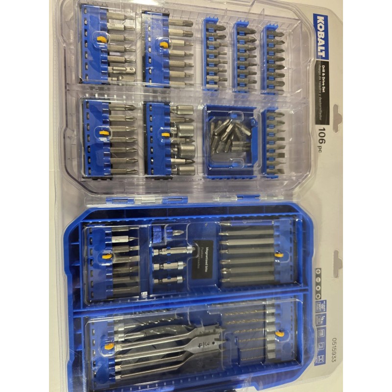 Kobalt 106-piece Screwdriver Drill & Drive Set with Hard Case