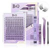 Flora Natural C Curl Kit - 120pcs 8-18mm Eyelash Cluster
