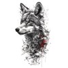 FoxWolf5 Temporary Fox Tattoo Fake Wolf Tattoo Animal Tattoos 5