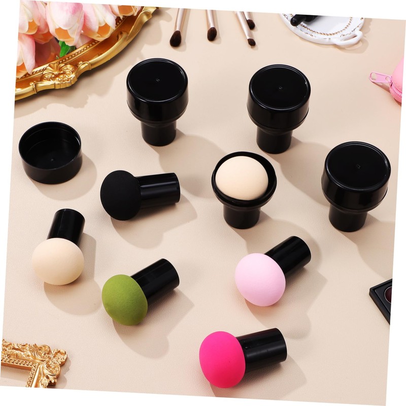 OHPHCALL Enhanced Control Round Mushroom Makeup Sponge 6pcs Powder Puff