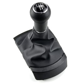 MKptopia Compatible with SE-AT Ibi-za 2002-2008 5 Speed Gear Shift Knob for Car Gaiter Cover Neck Gaiter Dust Cover