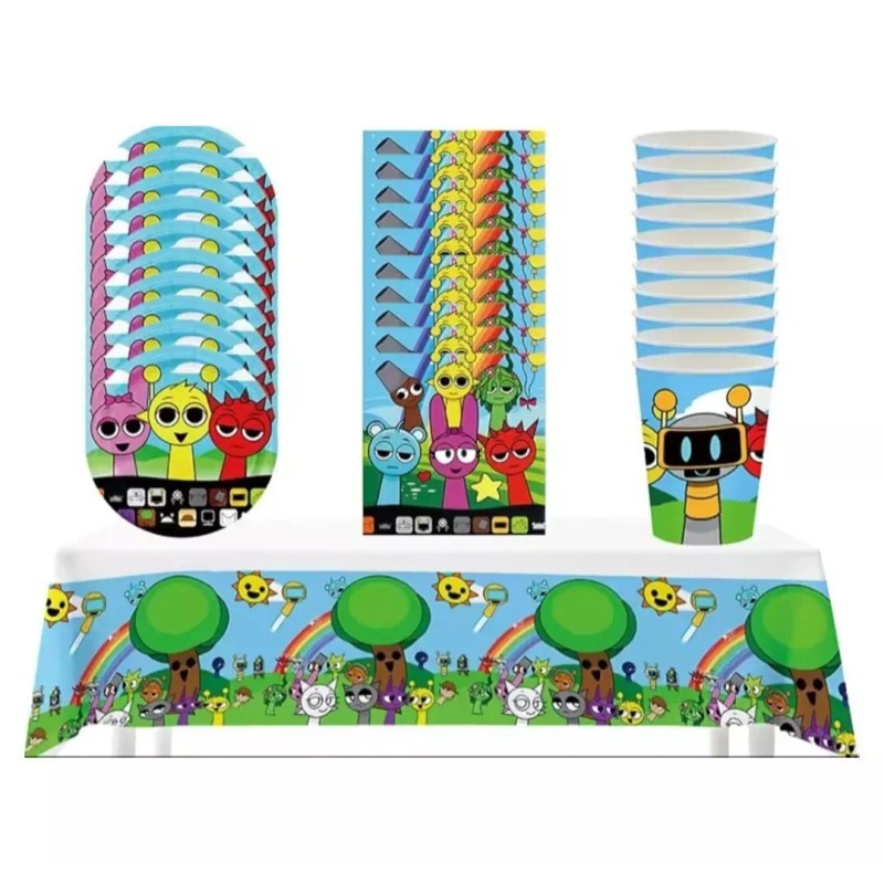 Unbranded Sprunki Party Tableware 41 Pc