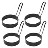 4 Pack Egg Rings for Frying Eggs, 3.5" Nonstick Egg