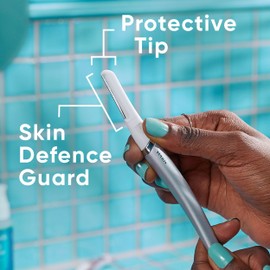 Venus Dermaplaning Blades for Face, Womens Face Razor for Facial Hair & Skin, Exfoliating Dermaplaner Tool Kit with 1 Blade Refill