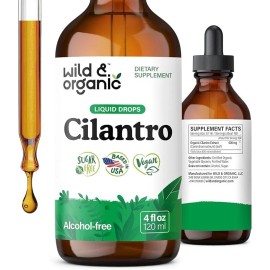 Wild & Organic Cilantro 4oz Tincture Dietary Supplement