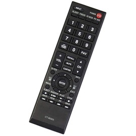 PERFASCIN CT-90325 Control Remoto para Toshiba TV 22AV600U 19AV600U 32E200U 37E200U 40E200UL 32DTL 32C10 32C10U 32C100 32C100U 32C100UL 32C100U2 32C100UM 32C110U 22Sl400 22Sl400U 22Sl410U 40E200UM