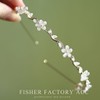 WUSJCOF Girls and Bride Communion Headband - Silver Flower Hair