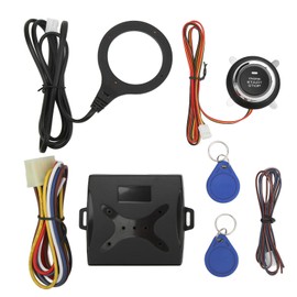 Rengu Push Start Ignition Kit, Car Push Start System, One Button Start Stop for 12V Car
