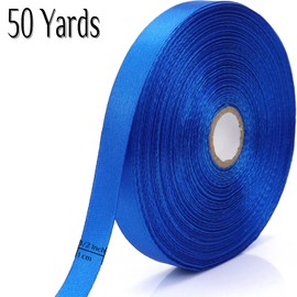 Nsilu 1/2 inch, Blue Ribbon for Gift Wrapping 50 Yards Perfect Wedding Party Wreath Sewing DIY Hair Accessories Decoration Floral Hair Balloons Other Projects