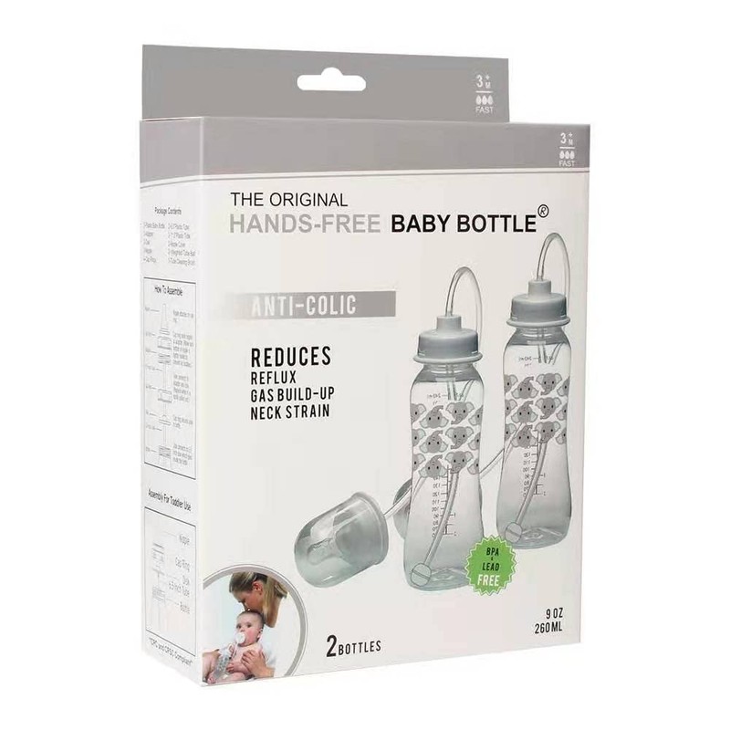 Hands-Free Baby Bottle - Anti-Colic Nursing System 9 oz Baby
