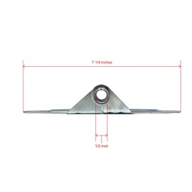 The ROP Shop | (Pack of 5) Overhead Garage Door #1 Hinges, Narrow Body for Center & Edge Mount