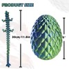 3D Printed Dragon Egg with Movable Dragon Inside – Easter