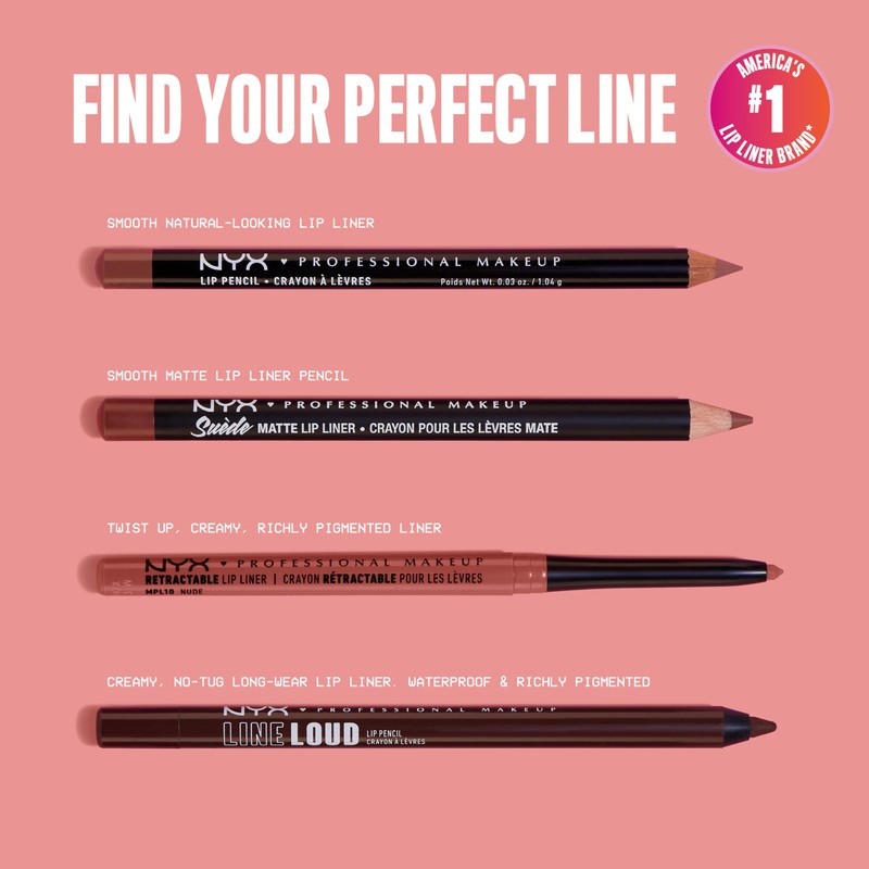 NYX Suede Matte Lip Liner Free Spirit 3.5 g