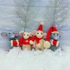 Crochet Pattern - Christmas Mice - Printed A5 Mouse Toy