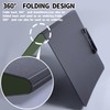 FRETONBA Clipboard A4 with Double Clips, 2 Pieces Foldover Clip