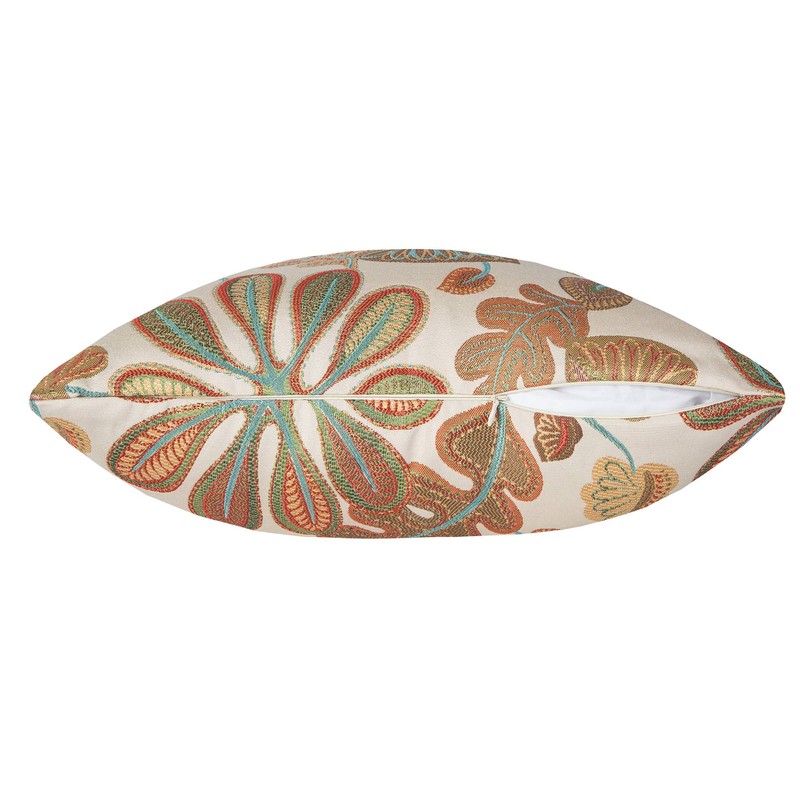 Mika Home Set of 2 Jacquard Tropical Leaf Pattern Throw