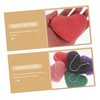 VICASKY 6pcs Heart Shape Facial Sponges Exfoliating Cleaning Sponge for