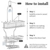 YASONIC Shower Caddy Hanging - Never Rust Shower Organizer -