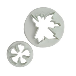 5 Leaf Clover & Foliage Fondant Cutter Set - 2 Pieces - Sugarcraft Tools (25Pk)