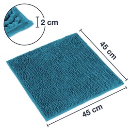 WohnDirect bath mat, bathroom rug, can be combined into a set, non-slip and washable, toilet set