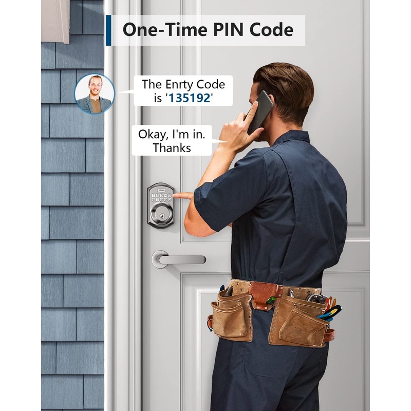 TEEHO TE001 Keyless Entry Door Lock with Keypad - Smart